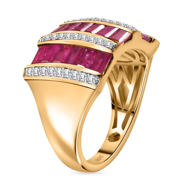 Afrikanischer Rubin und Zirkon-Ring - 3,37 ct. image number 5
