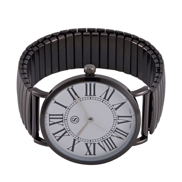 Reiner Edelstahl Std SchwarzUhren 17 cm ca. 50,00g image number 5