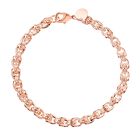 Gliederarmband, ca. 19 cm, ca. 12g, roséfarben