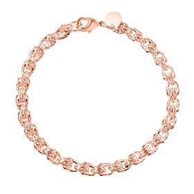 Gliederarmband, ca. 19 cm, ca. 12g, roséfarben