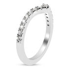 Moissanit Ring 925 Silber Rhodium-Überzug image number 3