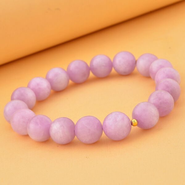 Kunzit Armband ca. 18 cm 925 Silber vergoldet ca. 235.00 ct image number 2