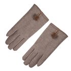 Kashmir Handschuhe mit Supersoft Mikroplusch futter, Khaki