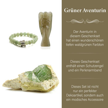 Handgefertigtes Aventurin-Geschenkset