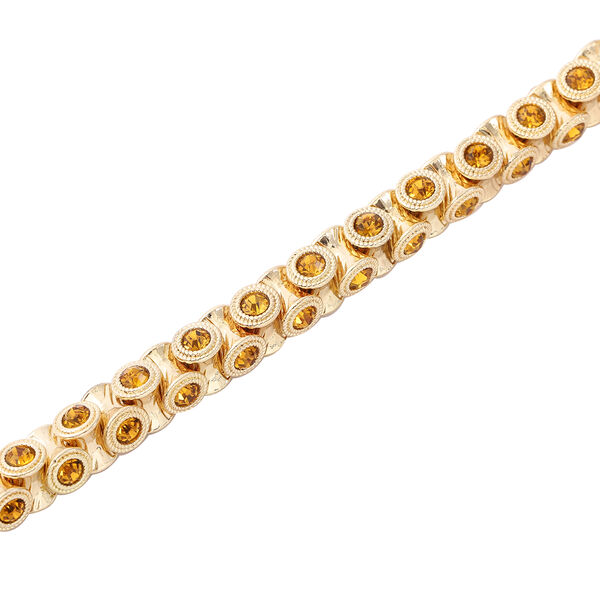 Champagner Kristall Armband ca. 19+5 cm goldfarben image number 5