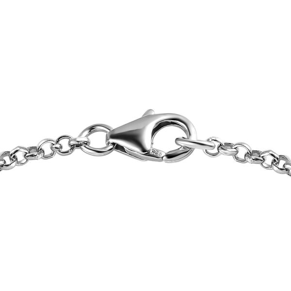 Masoala Saphir (Fissure gef&uuml;llt) Armband, ca. 19 cm, 925 Silber platiniert ca. 1.33 ct image number 4