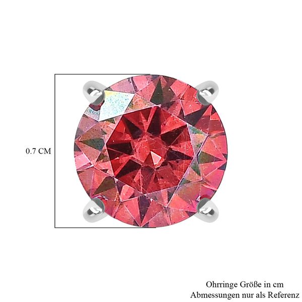 D'Joy rote Moissanit Ohrringe - 1,88 ct. image number 5