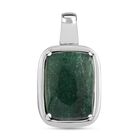 Grüner Aventurin Anhänger  Edelstahl ca. 27.00 ct