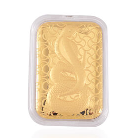 999 Gold-Barren mit Schlangen-Motiv
