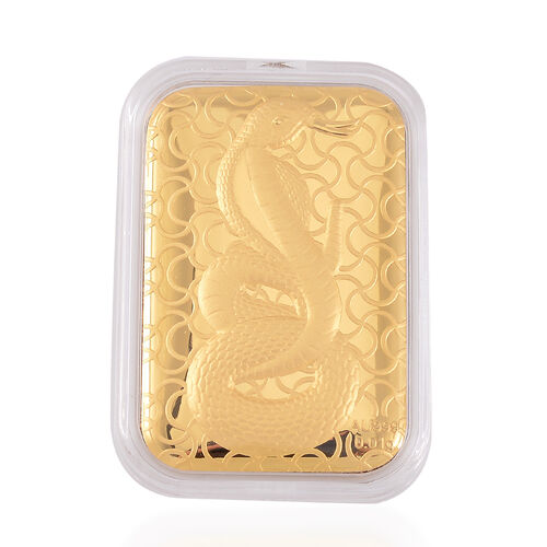 999 Gold-Barren mit Schlangen-Motiv image number 0