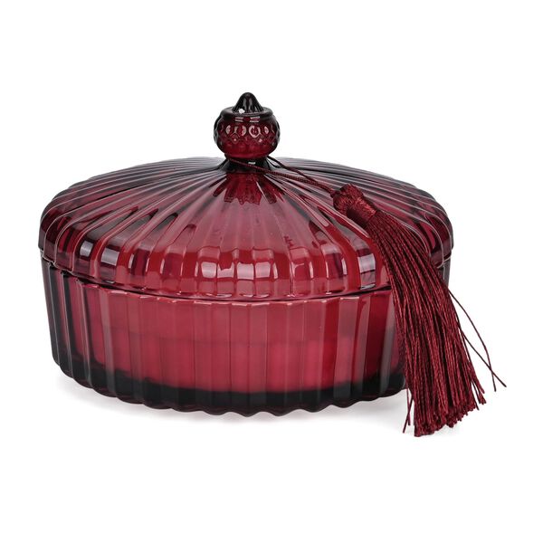 Luxuri&ouml;se Duftkerze im Glas &ndash; Rose und Jasmin, 200 g, 50h Brenndauer