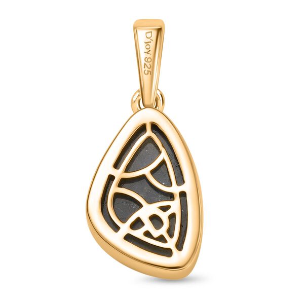 D'Joy AAA Labradorit Anhänger 925 Silber 750 Gelb Vergoldet ca. 6.66 ct image number 5