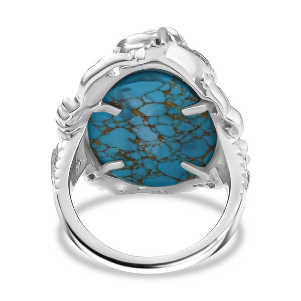 Blauer Türkis Ring - 11,45 ct. image number 6