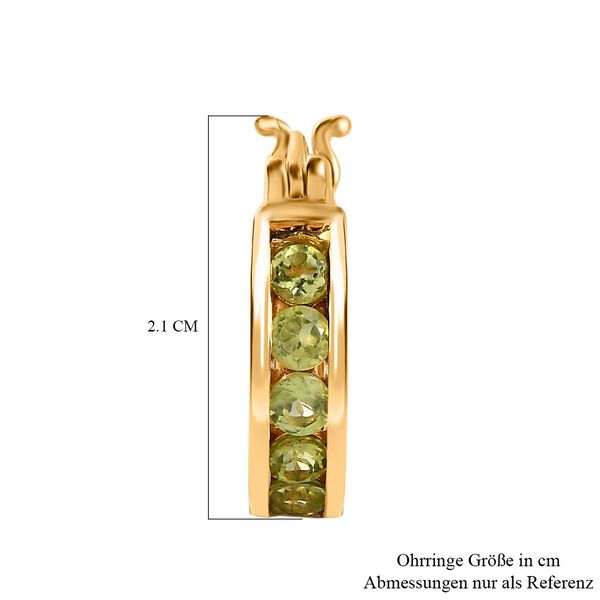 Nat&uuml;rliche Peridot-Ohrringe - 1,45 ct. image number 5