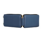 100% Leder Brieftasche, RFID geschützt, Größe 17,7x2,5x10 cm, Blau image number 3
