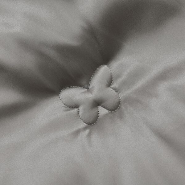 Serenity Night Seidendecke aus 100% Maulbeerseide mit 500gsm Kunstdaunenf&uuml;llung, 135x200cm, Grau image number 8