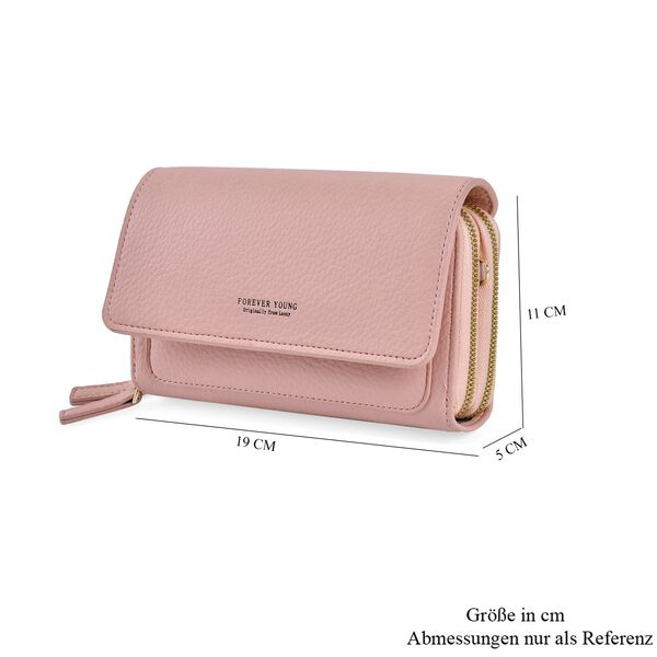 Crossbody-Tasche mit RFID-Schutz, Rosa image number 7