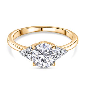 D'Joy Moissanit Schmuckset. 925 Silber vergoldet - 2,67 ct.