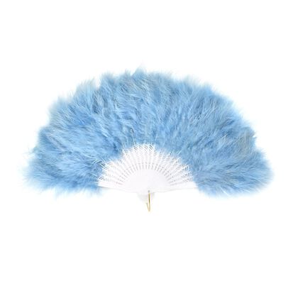 20iger Style Federf&auml;cher, T&uuml;rkis