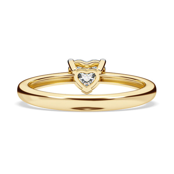 LUXURIANT DIAMOND - Lab Grown Diamant VS-EF SGL zertifiziert Ring, 925 Silber 750 Gelbgold Vermeil (Größe 18.00) ca. 0.50 ct image number 5