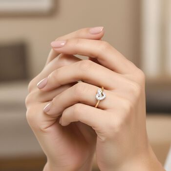 LUXURIANT SI-GH Labor Diamant Ring - 0,35 ct.