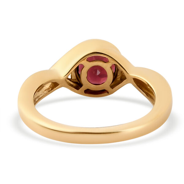 Rhodolith Granat Ring 925 Silber vergoldet  ca. 1,11 ct image number 6