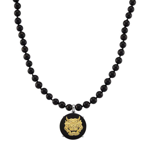 D'Joy Shungit Halskette ca. 45 cm 925 Silber rhodiniert ca. 205,16 ct.