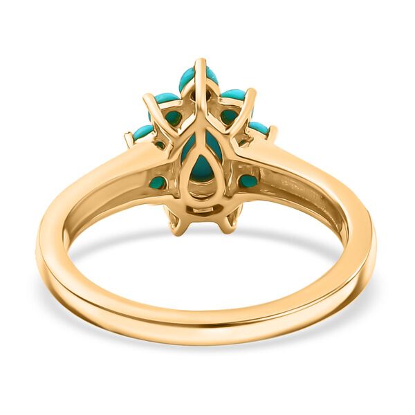 AA Amerikanisches, nat&uuml;rliches Sleeping Beauty T&uuml;rkis-Schmuckset - 1,42 ct. image number 6