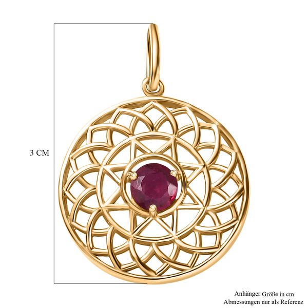 Afrikanischer Rubin Anh&auml;nger, ca. 0.86 ct. image number 5