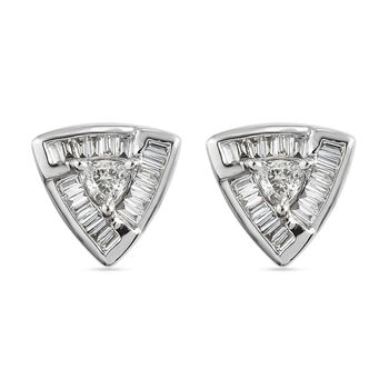 RHAPSODY Diamant-Ohrstecker, zertifiziert VS E-F, 950 Platin ca. 0,50 ct