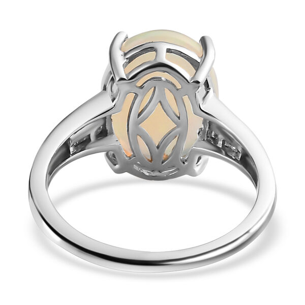 AAA nat&uuml;rlicher, &auml;thiopischer Welo Opal und Diamant-Ring - 3,46 ct. image number 6