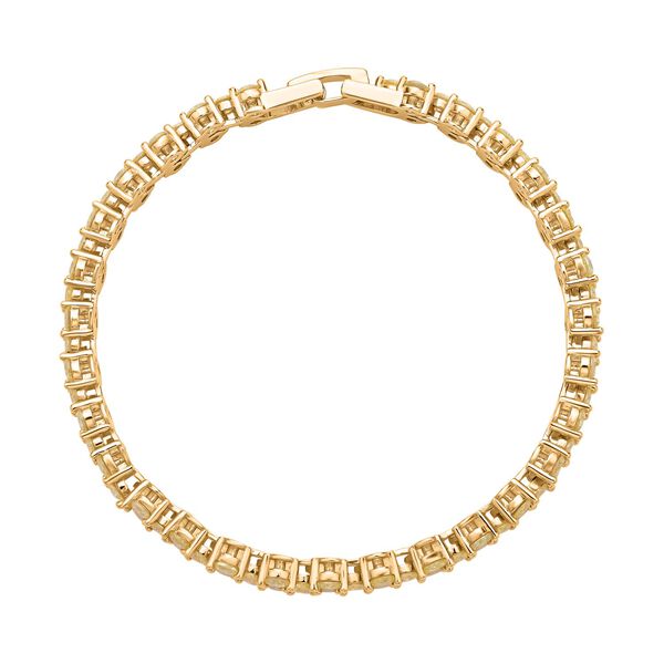 Gelbes Zirkonia Armband, ca. 20 cm, Messing ca. 17,50 ct image number 3