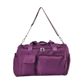 Reisetasche mit vielen Fächern aus wasserfestem Nylon, Burgund