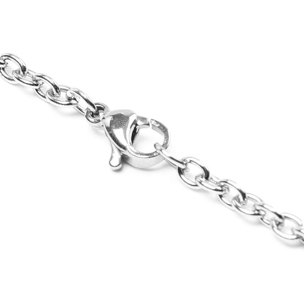 Grüner Aventurin Anhänger mit Kette, Edelstahl image number 5