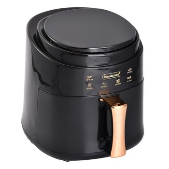 HOMESMART Digitale Hei&szlig;luftfritteuse, 8L Kapazit&auml;t, 1400W, Schwarz