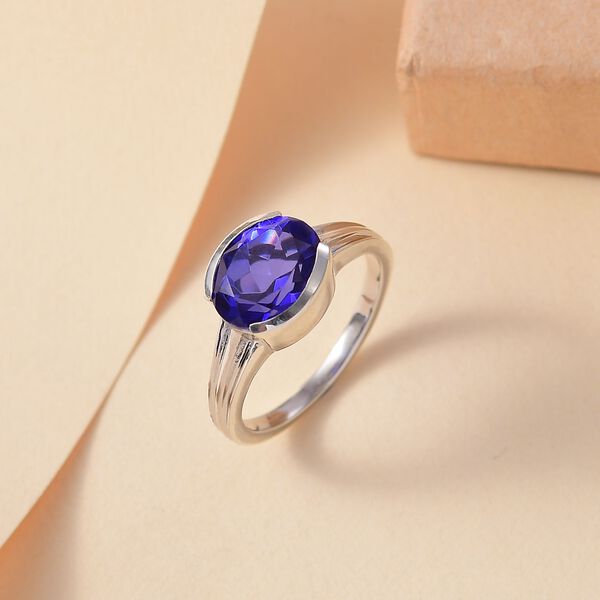 Tansanit-Farbe Quarz Ring - 2,85 ct. image number 2