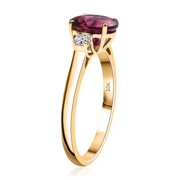 AAA Lab Created Bixbit, Lab Grown Diamant Ring 417 Gold (Größe 16.50) ca. 3,45 ct image number 3