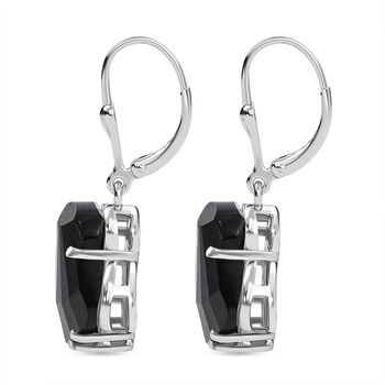 J Francis gefertigt mit SWAROVSKI- Jet Swarovski Kristall-Ohrringe