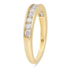 Diamant Half Eternity-Ring, SGL zertifiziert I2-I3 G-H, 375 Gelbgold  ca. 0,50 ct image number 1