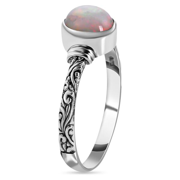 Royal Bali Kollektion - Natürlicher, äthiopischer Welo Opal Ring 925 Silber (Größe 17.00) ca. 0.82 ct image number 3