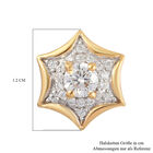 88 Facetten Moissanit-Anhänger, 925 Silber vergoldet ca. 0,33 ct image number 5