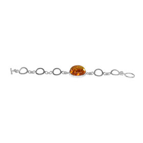 Natürliches, baltisches Bernstein Armband, 18 cm, 925 Silber ca. 15.00 ct
