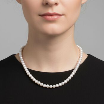 D'Joy Zhuji Akoya Perle 60+5cm Halskette, 925 Silber vergoldet