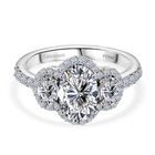 Lab Grown Diamant VS Ring 950 Platin (Größe 17.00) ca. 2,50 ct