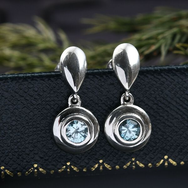 D'Joy blaue Zirkon Ohrringe - 0,68 ct. image number 2