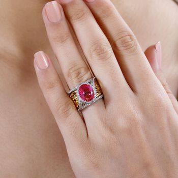 2er-Set- Sunset Quarz Triplett Ringe - 3,30 ct.