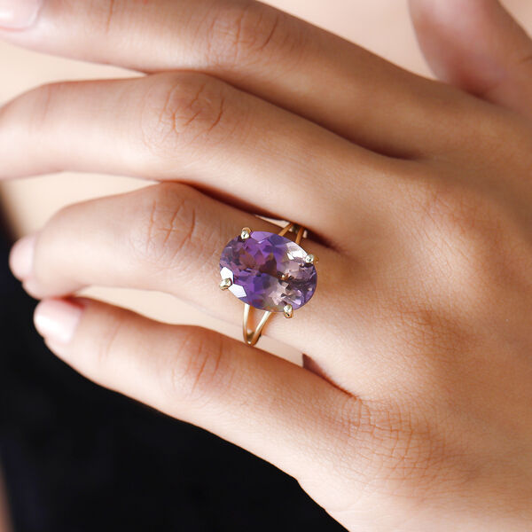 AA Premium Ametrin-Ring, 375 Gelbgold  ca. 9,28 ct image number 3