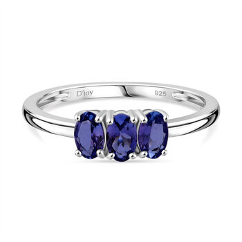 D'Joy AAA Tansanit Ring, 925 Silber rhodiniert - 0,71 ct.