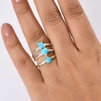 3er-Set AA Sleeping Beauty T&uuml;rkis Ringe - 1,92 ct.