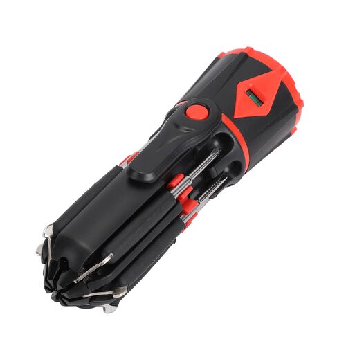 10-in-1 Multifunktionale LED Taschenlampe, rot und schwarz image number 1